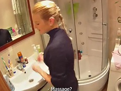 Sassy blonde Alices pussy is fully satisfied