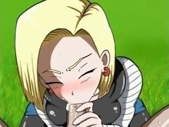 DragonballS Android 18 - POV REAL blowjob By MissKitty2K Gameplay