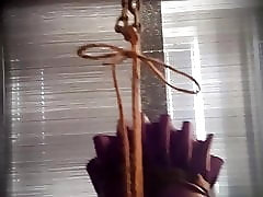 Slave bondage mask clamps ballgag