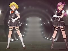 Mmd R-18 Anime Girls Sexy Dancing Clip 257