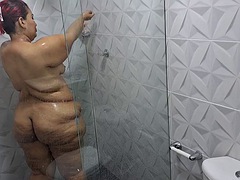 Big ass beautiful bbw shower