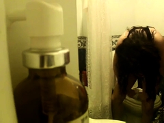 Cute amateur brunette exposes her sweet body on hidden cam