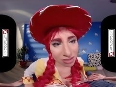 VRCosplayX In Your XXX TOY STORY Redhead Jessie Squirts On Your Dick