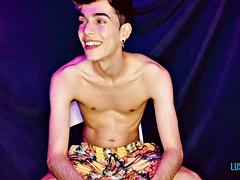 Henry Evans Stuffs Sex Toy in Tight Hole While Jerking His Big Cock