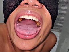 Ebony Brazilian Serves as Top Human Toilet