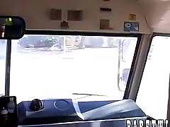 Cute emo twink pounded bareback by horny bus driver